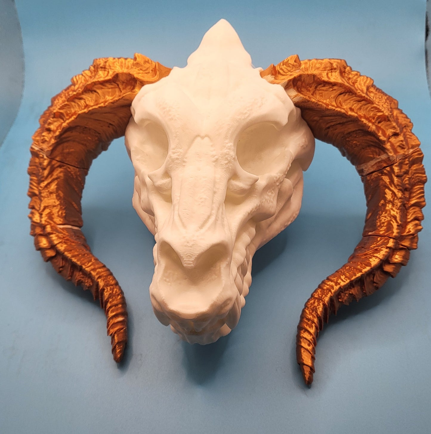 Gold Dragon Skull