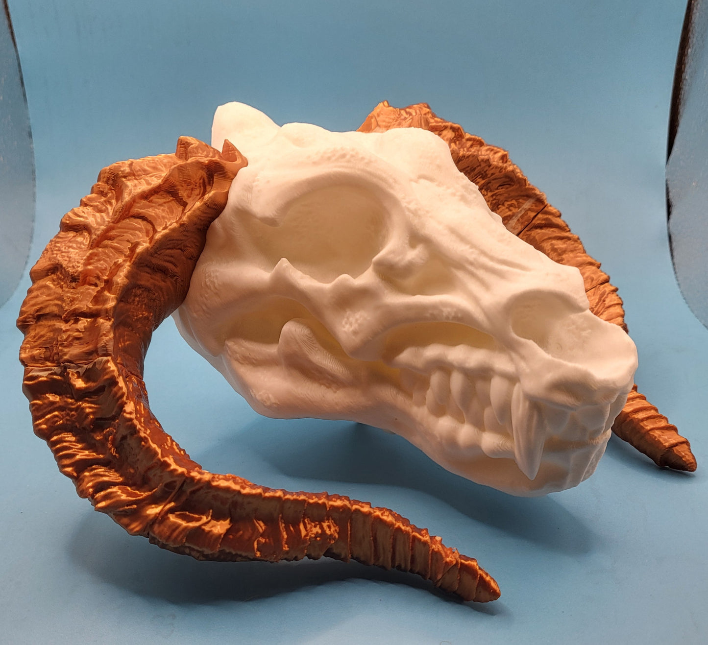Gold Dragon Skull